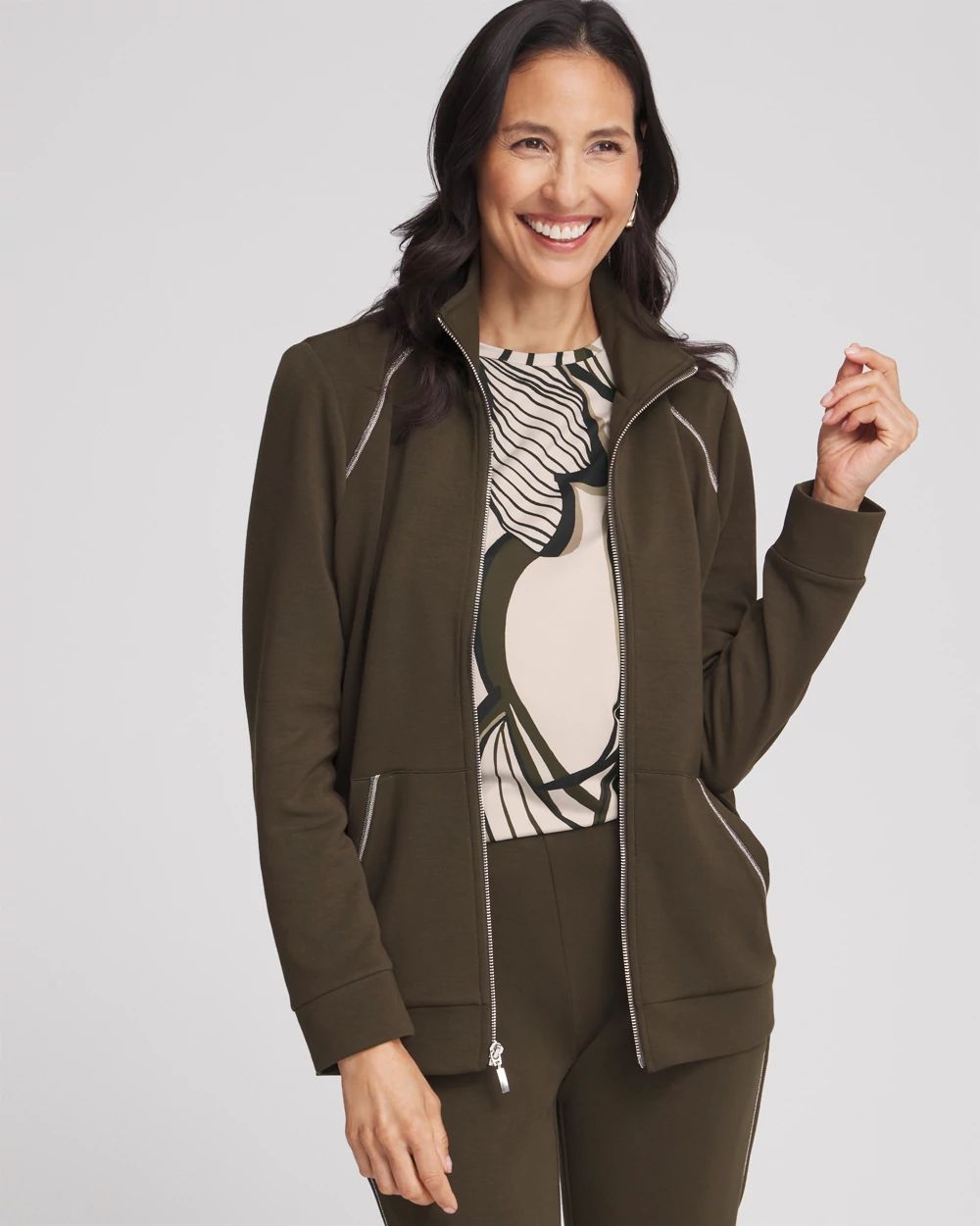 Zenergy® Scuba Caviar Bead Jacket | Chico's